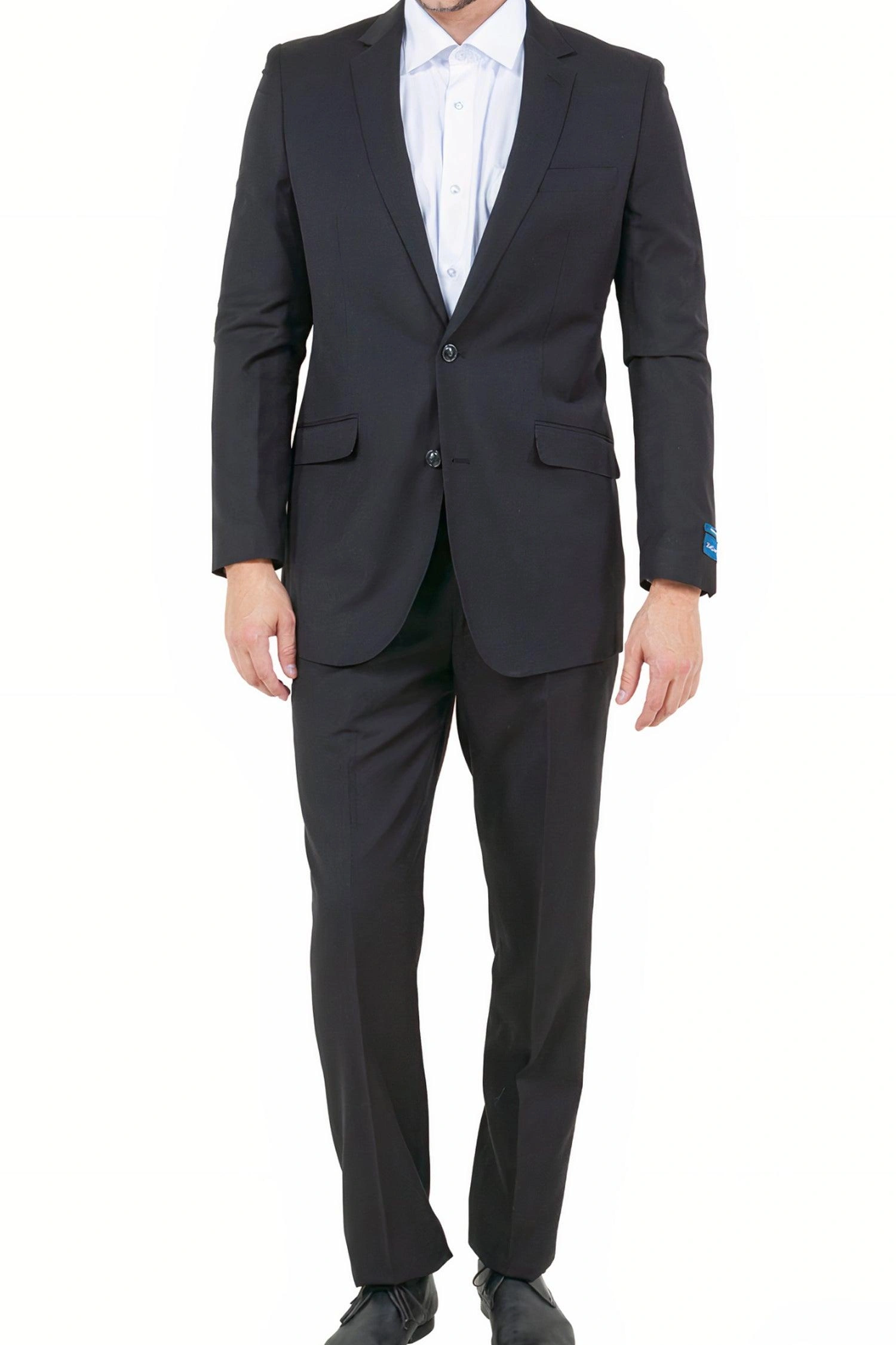 ZeGarie Collection : Costume noir deux pièces en laine moderne Élégance intemporelle pour l'homme moderne