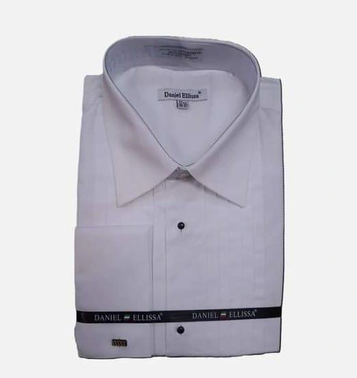 Chemise Smoking Plissé Colari Blanc : Élégance Intemporelle et Raffinement Français.
